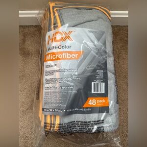 HDX 16 in. x 16 in. Multi-Purpose Microfiber Towel 48 Pack Lint FreeEveryday use